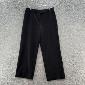 Jana Kos Pants Womens‎ 12 Black High Rise Wide Leg Lined Dress Pant
